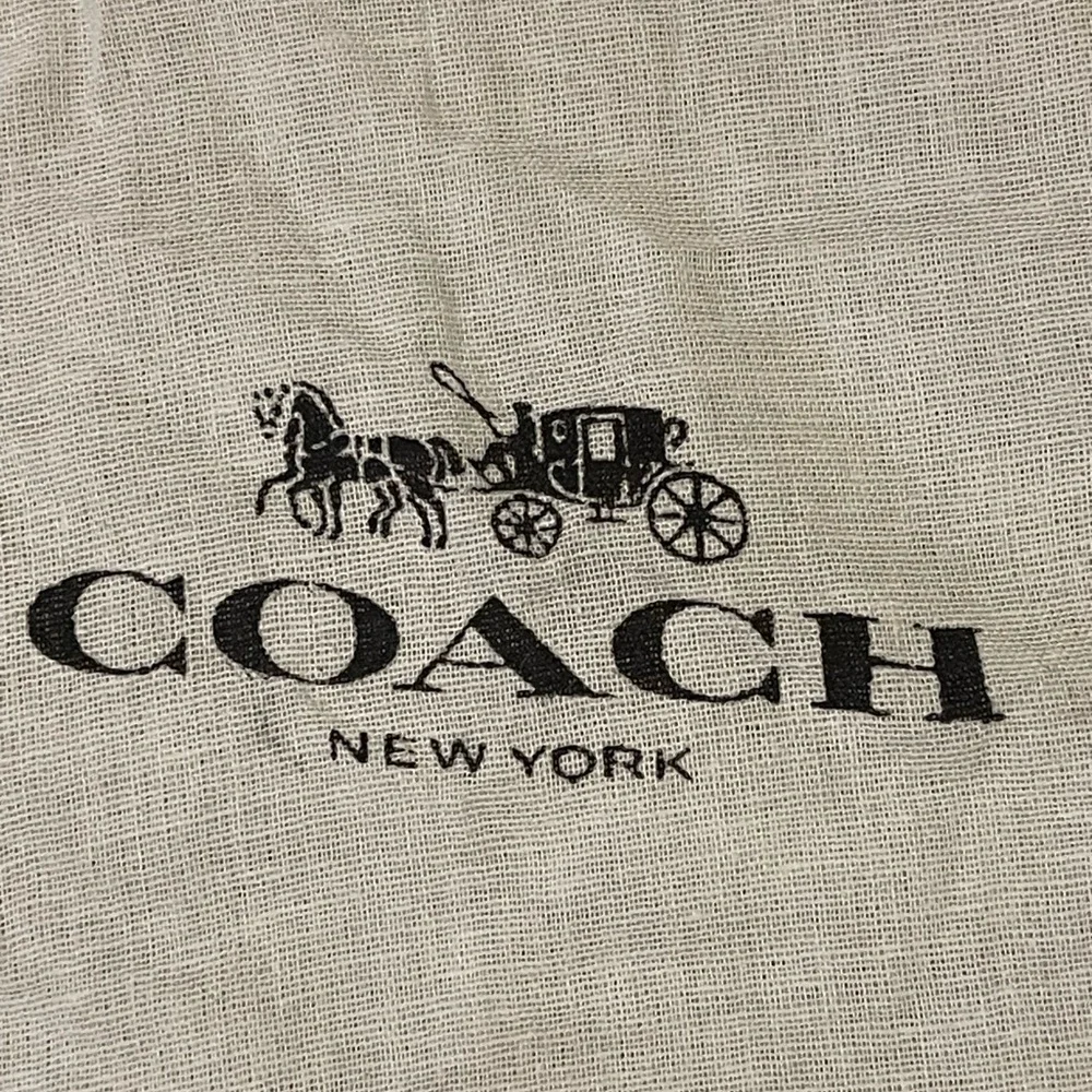 Coach Corner Zip Wristlet Leather Pebbled Burnt Orange NEW